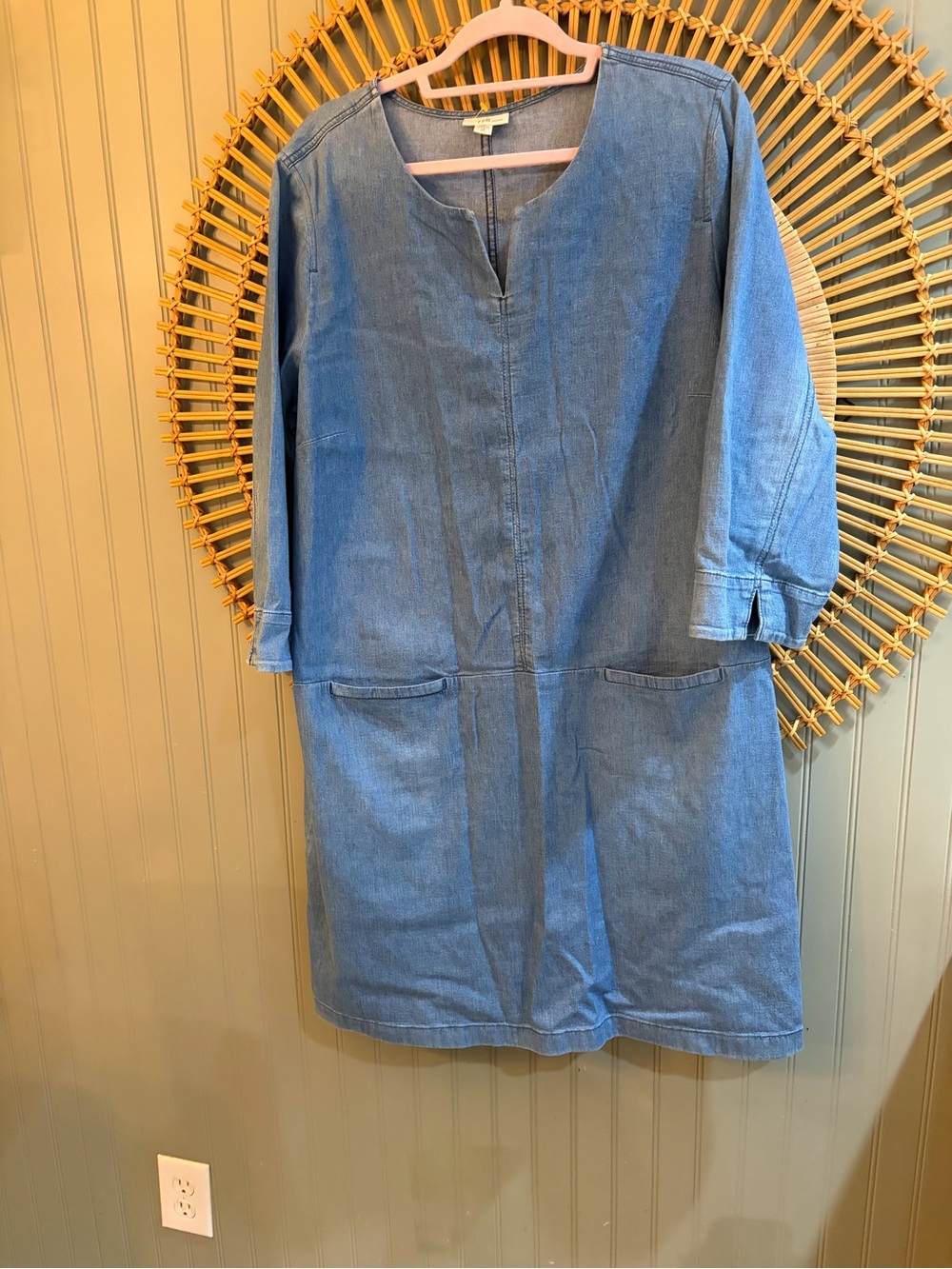 ✨ EUC J.Jill Denim Shift Dress - Size 18 Tall ✨ - Picture 3 of 7